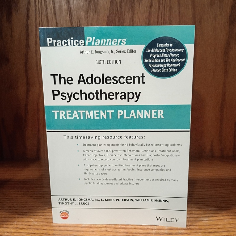 The Adolescent Psychotherapy Treatment Planner 6th Edition by L. Mark Peterson